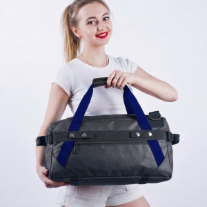 Black Bag with Blue Strap