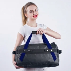 Black Bag with Blue Strap