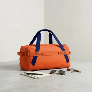Orange Bag with Blue Strap